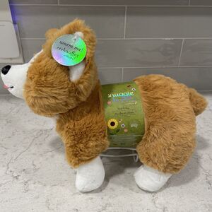 Plush Huggable CORGI DOG w/Removable Heat Pack Heat up and Cuddle NWT